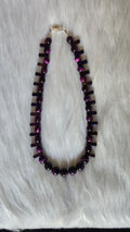 Purple Tigers eye and Purple Hematite