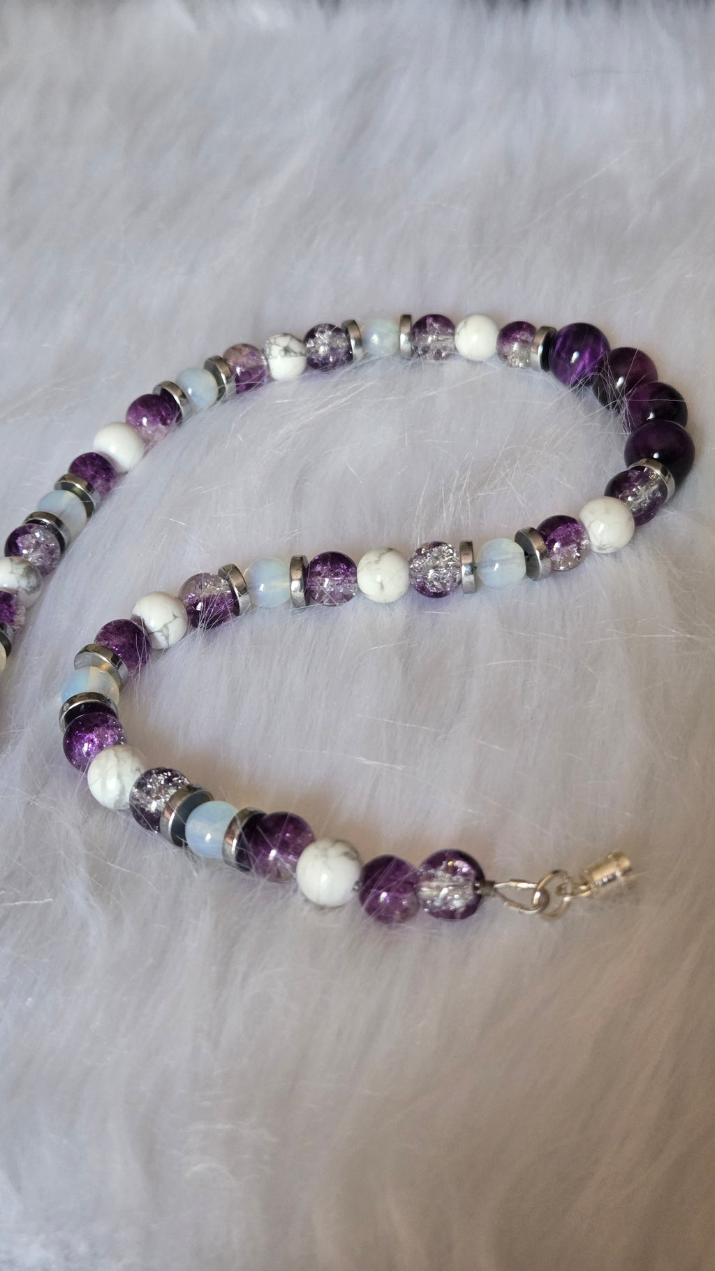 Purple Tiger's eye with mixed stones