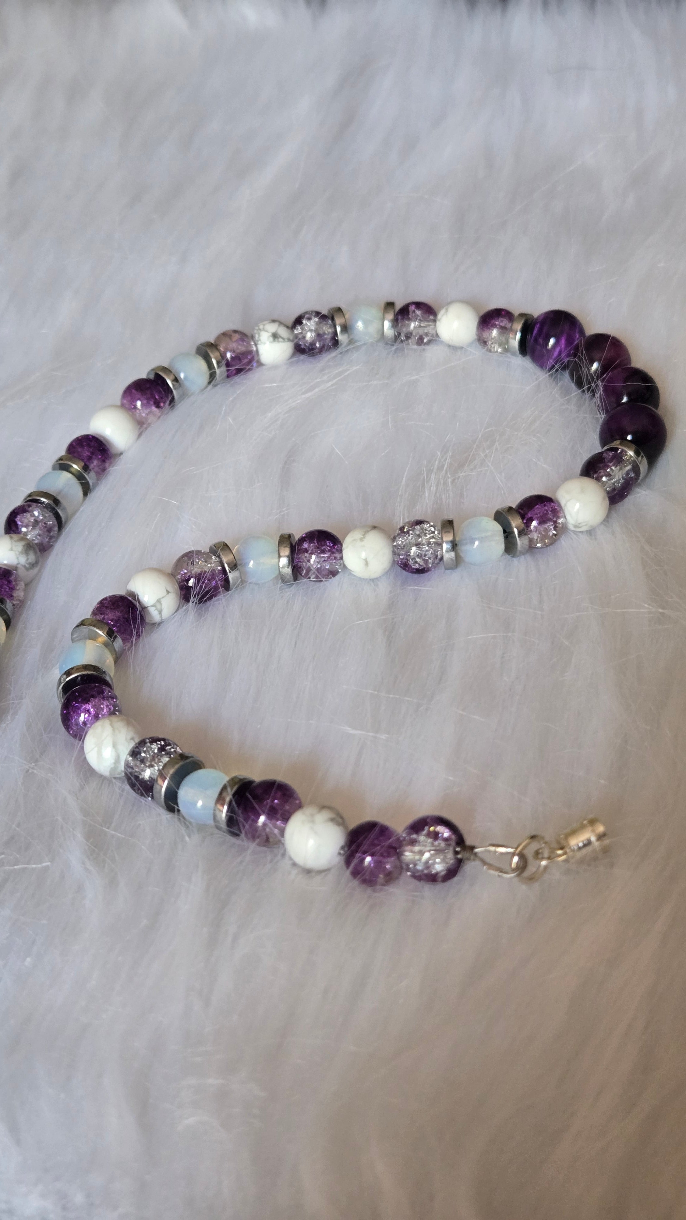 Purple Tiger's eye with mixed stones